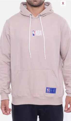 Moletom NBA Mini Logo Soft Bege