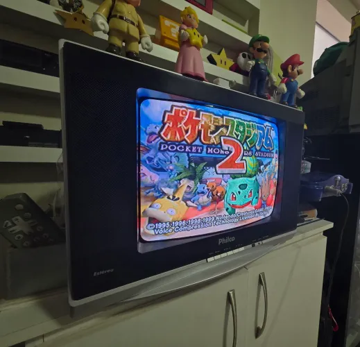 Jogo Pokemon Stadium 2 N64, Nintendo 64, jogo japones zero, jogo CIB possui encartes
