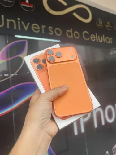 iPhone 17 PRO MAX 256Gb<br>?98%<br>Garantia Apple até Janeiro de 2027<br><br>R$ 6.899,00