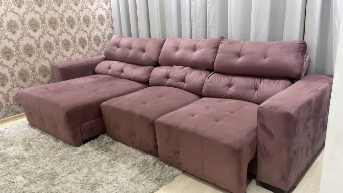 Sofá retrátil e reclinável 3,40 mts
