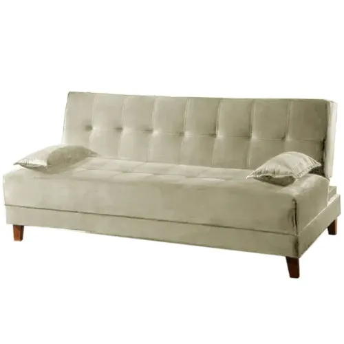 Sofá Cama Arpoador 2 Lugares 185cm Tecido Suede Innove - entrega Rapida