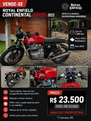 Continental GT650 Rocket Red