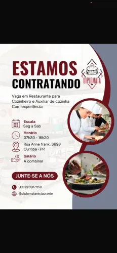 Cozinheira(o) auxiliar de cozinha(o)