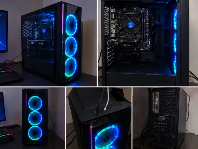 PC Gamer RGB i3-10100F, 16GB RAM, GT 730, SSD 512GB