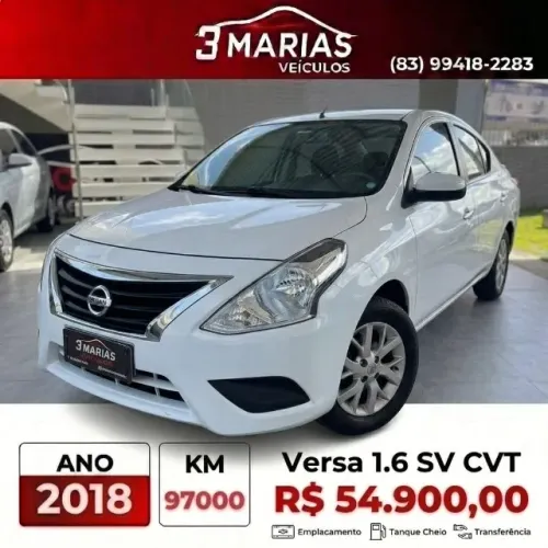 Nissan Versa SV 1.6 16V Flexstart 4P Aut. 2018