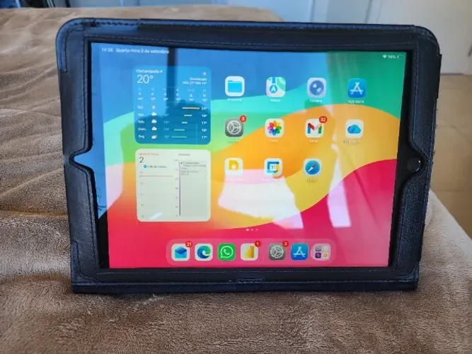 Apple iPad 9ª Geração 10.2 Wi-fi + 4g Celular 256gb - Cinza Espacial + capa protetora 