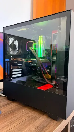 PC Gamer, i7 12700KF, 64GB (2x32GB) 5600MHZ DDR5, Video RX 6600, Placa Mãe B760 Aorus