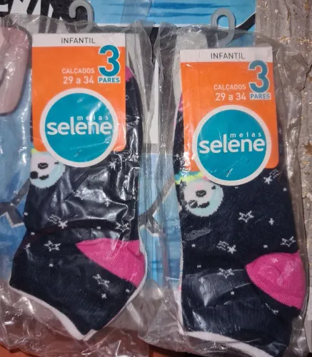 KIT DE 6 PARES DE MEIAS SELENE