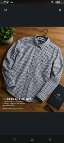 Camisa Masculina Dudalina Day & Nigth