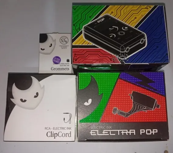 KIT  - Electra Pop Edição Aquarela + Fonte PS Mini Pop + Cabo RCA Electric Ink + Grommet 