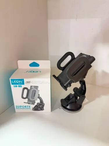 Suporte Automotivo Universal Para Celular 360° Ventosa Dupla