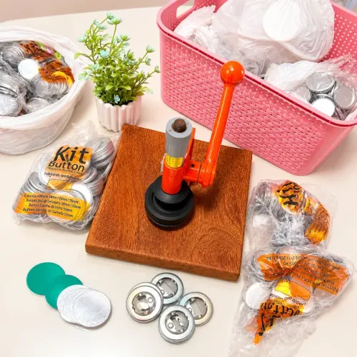 Maquina Para Bottons e Chaveiros 38mm e 55mm Cardenas/kit Button