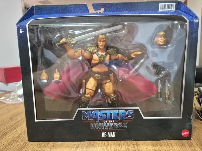 Boneco Articulado He-Man Mattel Masterverse 876 Movie/Deluxe 30 Articulações
