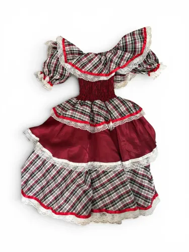 Vestido de São João Adulto + Enfeite de cabelo