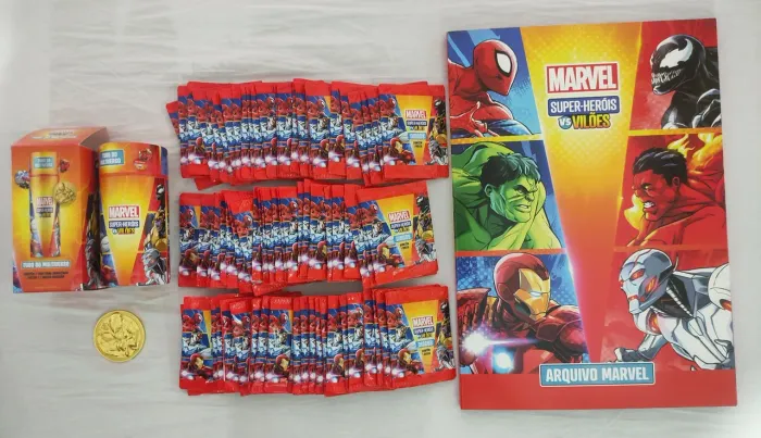 (Reservado) - Álbum Tazos Marvel x Vilões