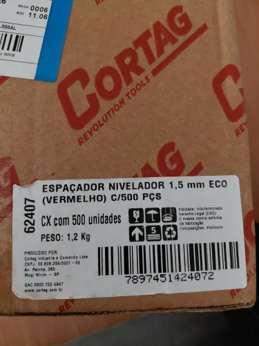 Espacador Cortag ECO 1,5mm 500pcs