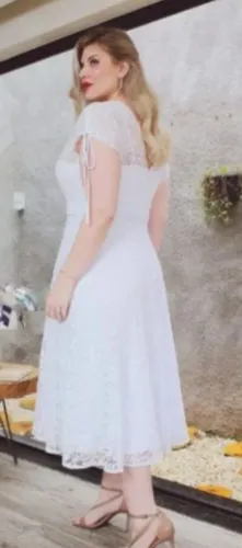 Vestido MIDI para casamento civil
