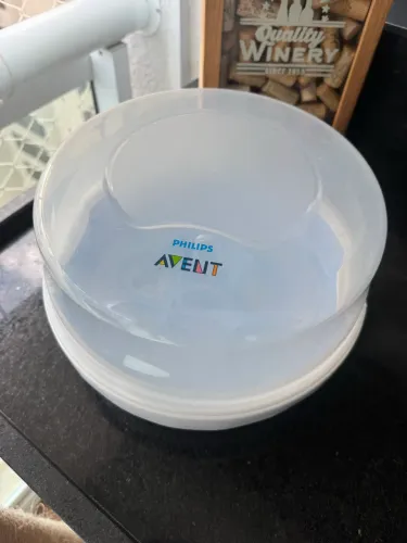 Esterilizador De Microondas para Mamadeiras Bicos e Chupetas Philips Avent Azul/Branco