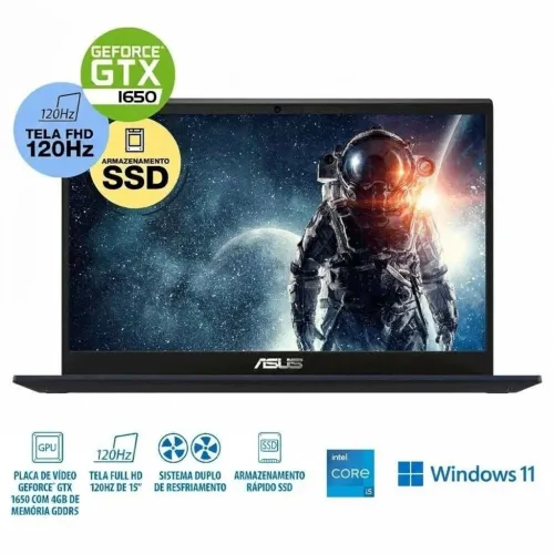 Notebook Gamer ASUS X571 Intel Core i5-9300H, GeForce GTX 1650