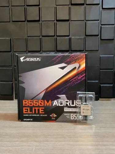 KIT AM4 GIGABYTE B550M AORUS ELITE/RYZEN 5 5600X 6C/12T