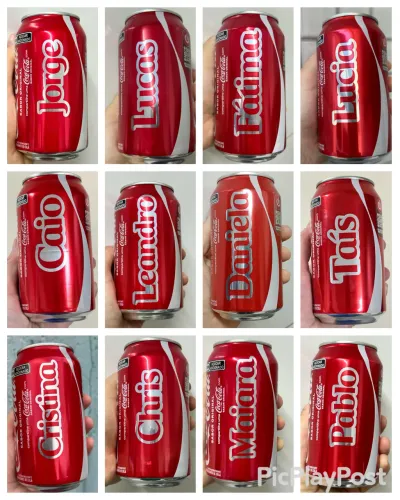 Lata Coca Cola com nome 2025
