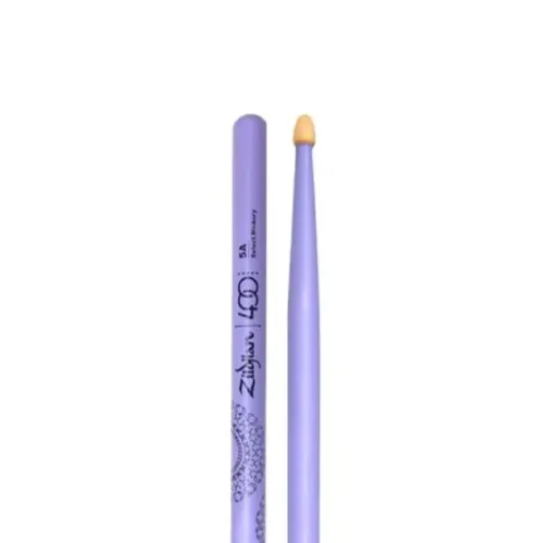 Par de Baquetas Zildjian 5A Roxo - Edição Limitada Aniversário 400 Anos