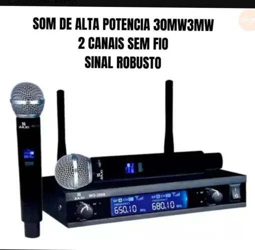 Microfone sem fio JIAXI PROFISSIONAL 