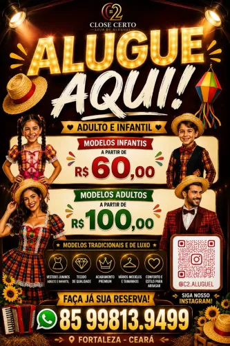 Aluguel roupa junina (são João)