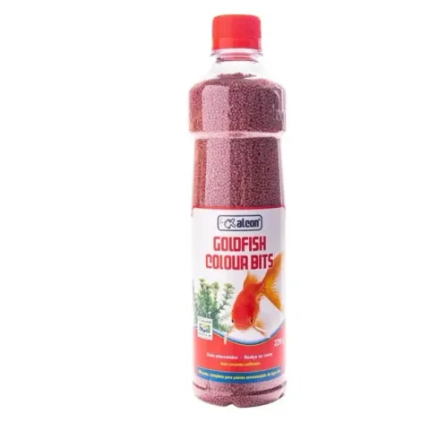 Ração peixe Alcon Goldfish Colour Bits 220g Carpa e kinguio