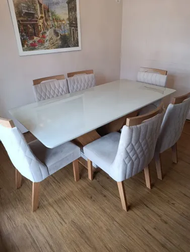 Mesa de jantar de 6 lugares