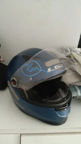 CAPACETE LS2 AZUL Ff358 Fosco Original