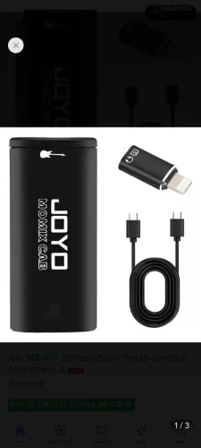 Mini interface de áudio USB Joyo Momix Cab