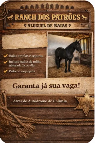 Aluguel de baias com pista de vaquejada 