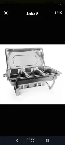 Réchaud , pratos, talheres 