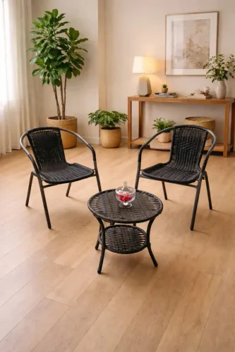 Cadeiras com mesa de centro por 480