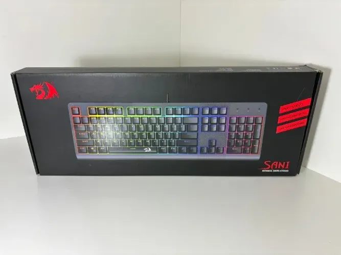 Teclado Mecânico Gamer Redragon Sani RGB - Switch Blue - ABNT2 - Full Anti-Ghosting