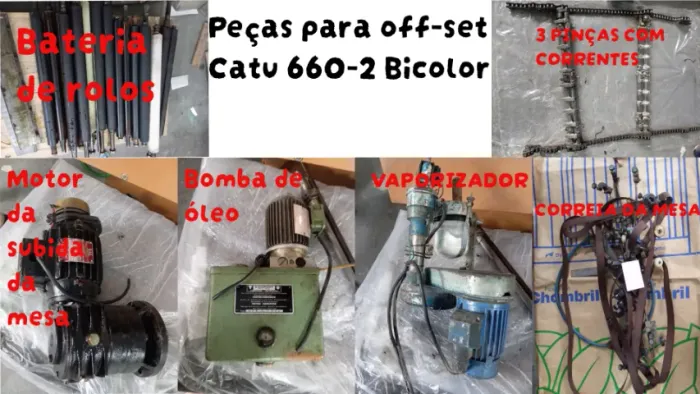 PEÇAS PARA OFF-SET CATU 660-2 BICOLOR