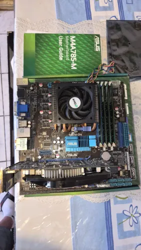 KIT AMD ATLHON XP 2600 + 8GB DDR2 + ASUS M4A785 + RADEON HD 5470 1Gb
