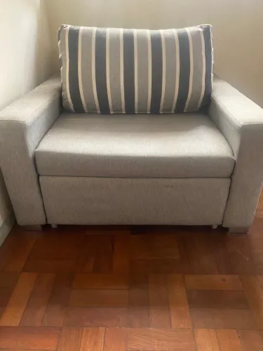 Sofá cama solteiro - tecido