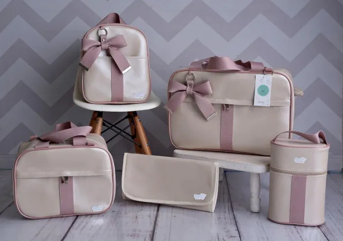 Kit bolsas maternidade luxo.