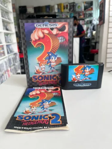 JOGO SONIC THE HEDGEHOG 2 NA CAIXA SEMINOVO - MEGA DRIVE