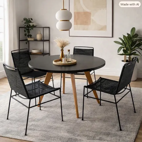 Conjunto de mesa com 4 cadeiras