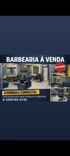 Vendo Barbearia Semi Nova 