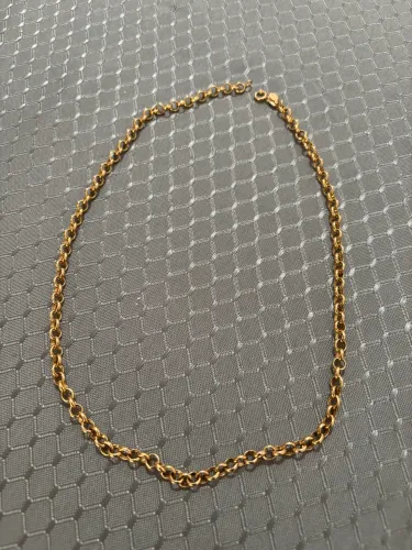 Corrente semi joia marca Bruna modelo Elo português 43 cm