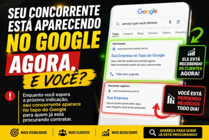 SUA EMPRESA APARECE NO GOOGLE?