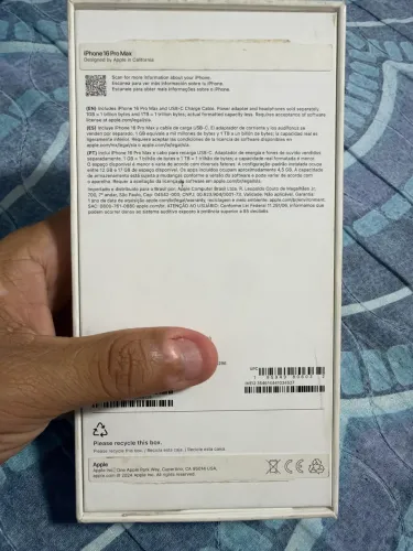 iPhone 16 pro max 256 gigas Anatel