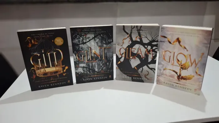 Box livro prisioneira dourada