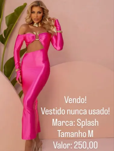 Vestido pink Splash 