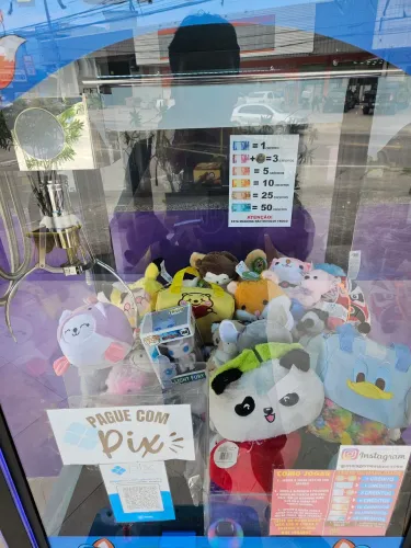 Lote de máquinas de pegar pelúcias