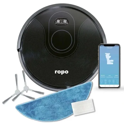 Robô aspirador ropo glass 3 + kit refil NOVO